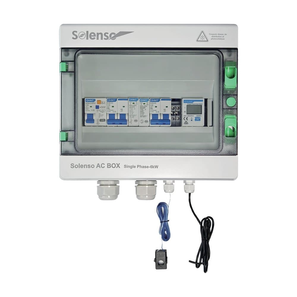Cuadro de protección AC monofásico : AC BOX-S6 6 kW