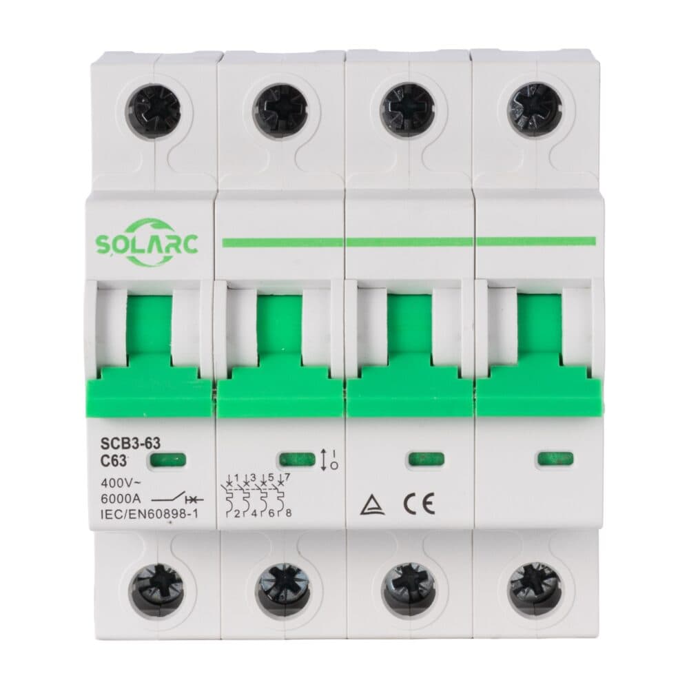 Interruptor magnetotérmico : SOLARC SCB3-63