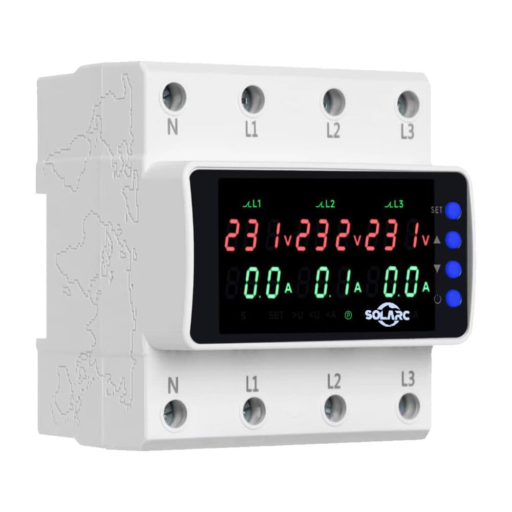 Protector de sobretensión y subtensión : SOLARC SCS6-N6VA2 trifásico
